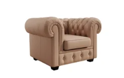 Chesterfield Sessel Royal in Echtleder