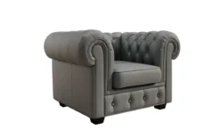 Chesterfield Sessel Royal in Echtleder