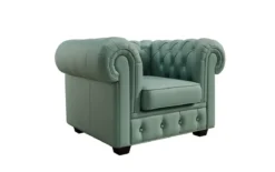 Chesterfield Sessel Royal in Echtleder