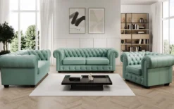 Chesterfield Sessel Royal in Echtleder