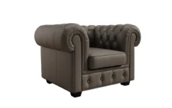 Chesterfield Sessel Royal in Echtleder