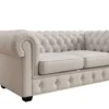 Chesterfield 2 Sitzer Sofa Royal in Echtleder
