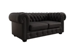 Chesterfield 2 Sitzer Sofa Royal in Echtleder