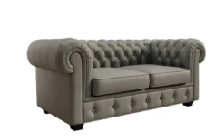 Chesterfield 2 Sitzer Sofa Royal in Echtleder