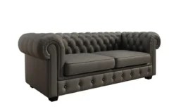 Chesterfield 3 Sitzer Sofa Royal in Echtleder