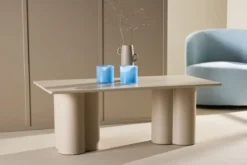 Couchtisch Aerona - schlicht in beige