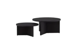 Couchtisch Allan Set - 2 Tische mit Holzoptik