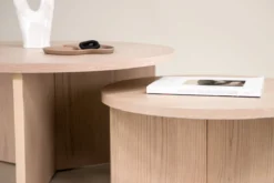Couchtisch Allan Set - 2 Tische mit Holzoptik