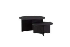 Couchtisch Allan Set - 2 Tische mit Holzoptik