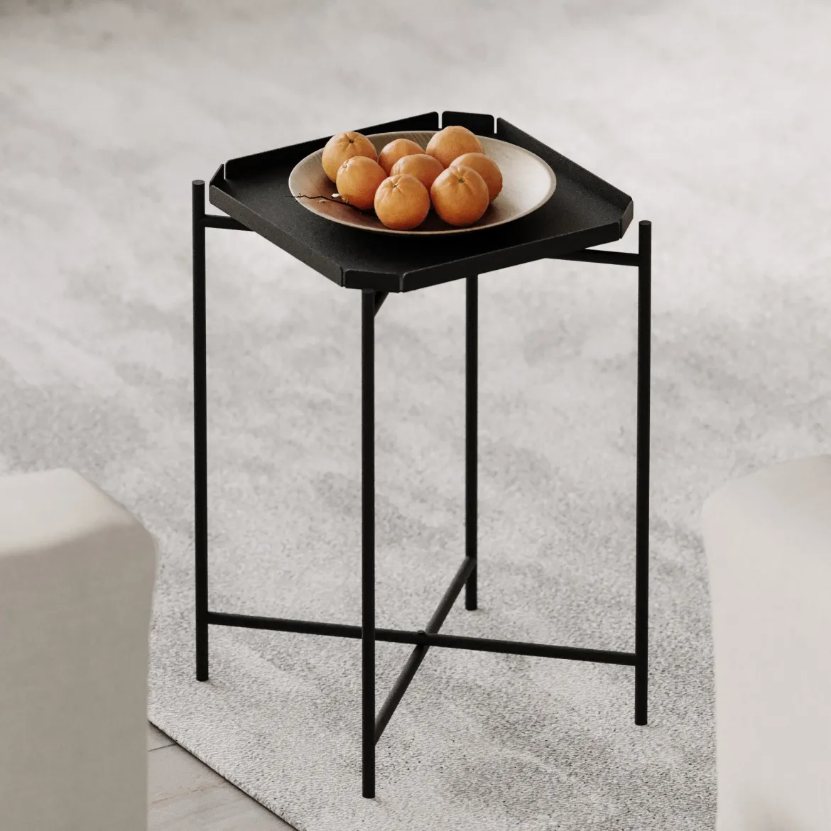 Couchtisch Arvello – Schlichtes Metalldesign in 3 Farben verfügbar