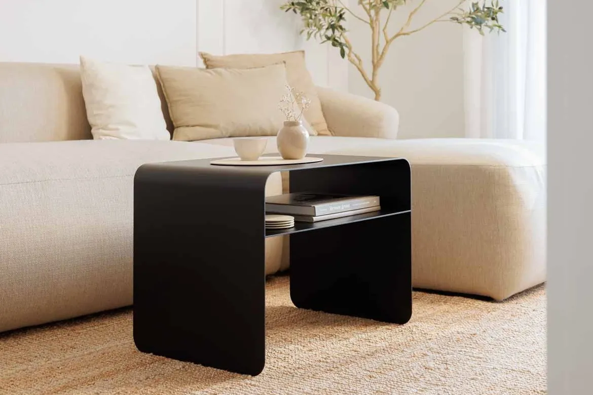 Couchtisch/Beistelltisch Cosmo – Pulverbeschichtetes Metall in modernem Design