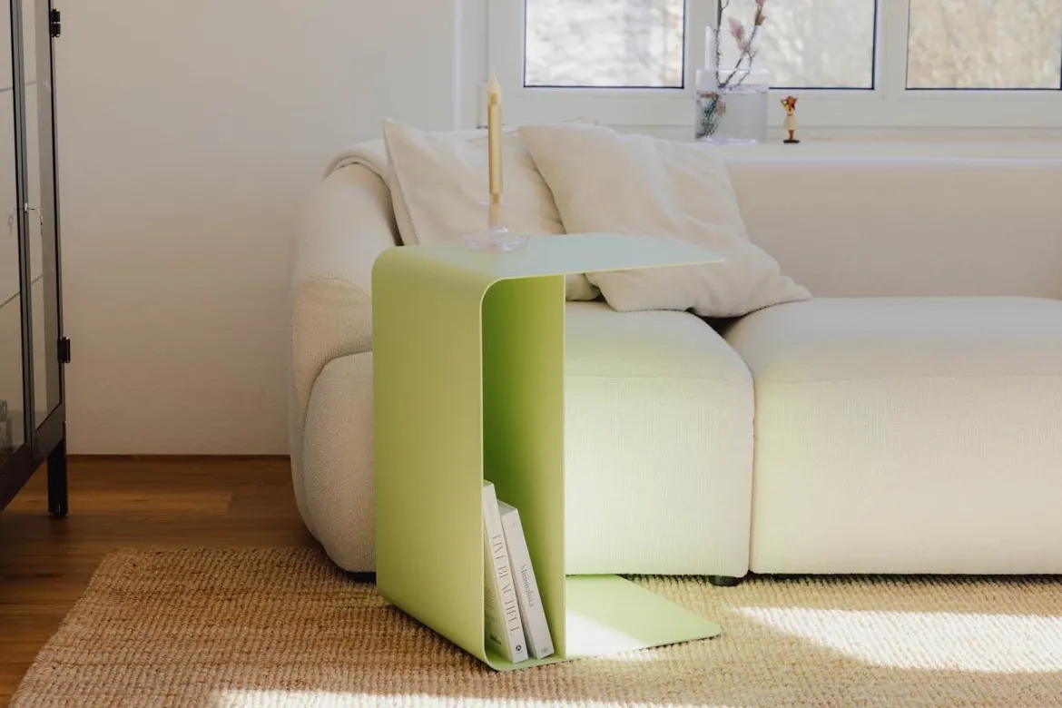 Couchtisch/Beistelltisch Cosmo – Pulverbeschichtetes Metall in modernem Design