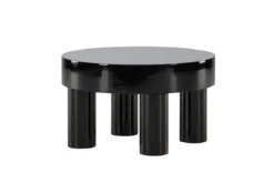 Couchtisch/Beistelltisch Maron - in glänzendem Schwarz