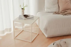 Couchtisch/Beistelltisch Soli X – Minimalistisches Design aus Stahlblech & Metall