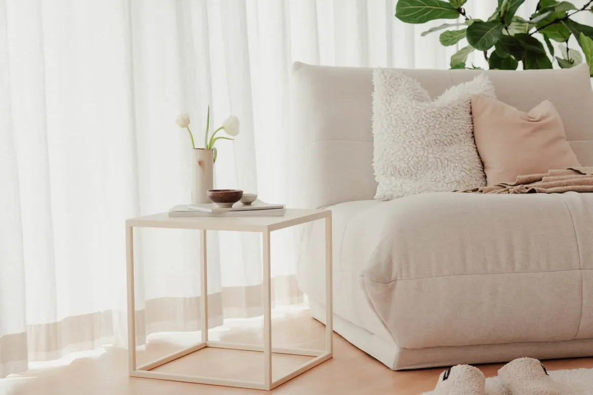 Couchtisch/Beistelltisch Soli X – Minimalistisches Design aus Stahlblech & Metall