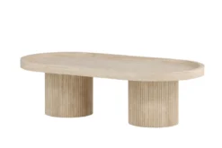 Couchtisch Belize - in Beige mit hoher Kante