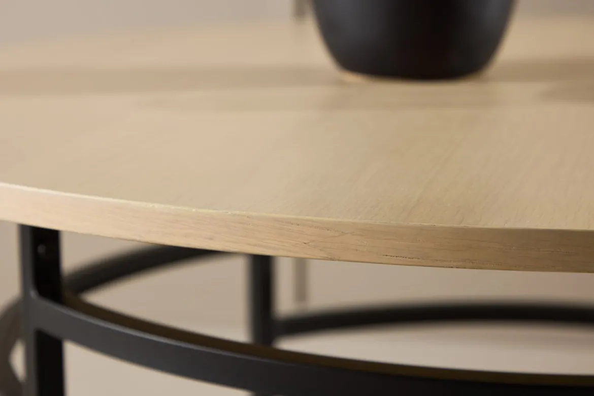 Couchtisch Benno - mit Metallgestell