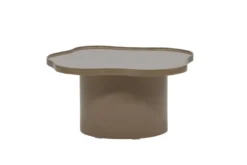 Couchtisch Caron - in Braun mit glänzender Oberfläche