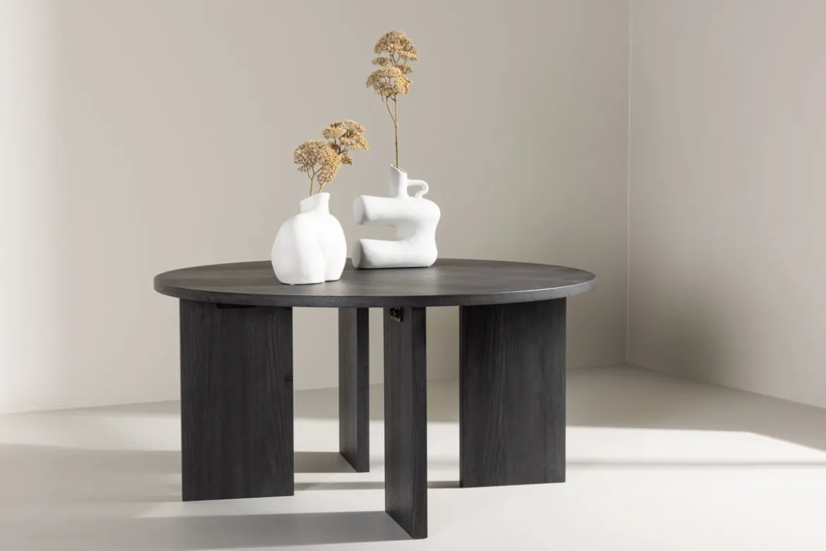 Couchtisch Davinci - Rundtisch mit Holzoptik