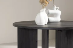 Couchtisch Davinci - Rundtisch mit Holzoptik