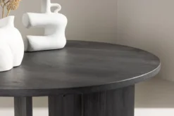 Couchtisch Davinci - Rundtisch mit Holzoptik