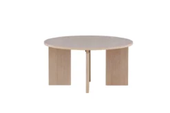 Couchtisch Davinci - Rundtisch mit Holzoptik