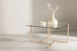 Couchtisch Donna - mit Glas-Tischplatte