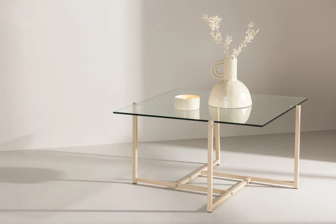 Couchtisch Donna - mit Glas-Tischplatte
