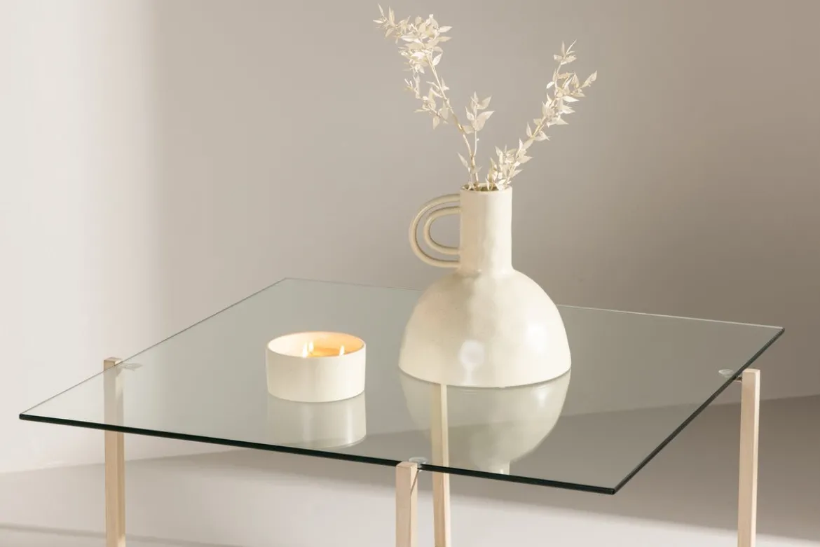 Couchtisch Donna - mit Glas-Tischplatte