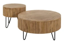 Couchtisch Duna - 2er Set aus Mangoholz