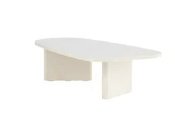 Couchtisch Evania in Beige - mit glänzender Oberfläche
