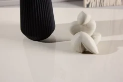Couchtisch Evania in Beige - mit glänzender Oberfläche