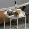 Couchtisch Fenaro – Schlichtes Metalldesign in Weiß oder Grün