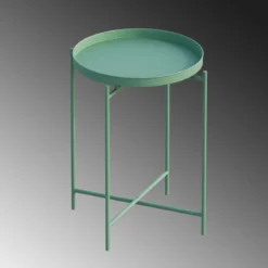 Couchtisch Fenaro – Schlichtes Metalldesign in Weiß oder Grün