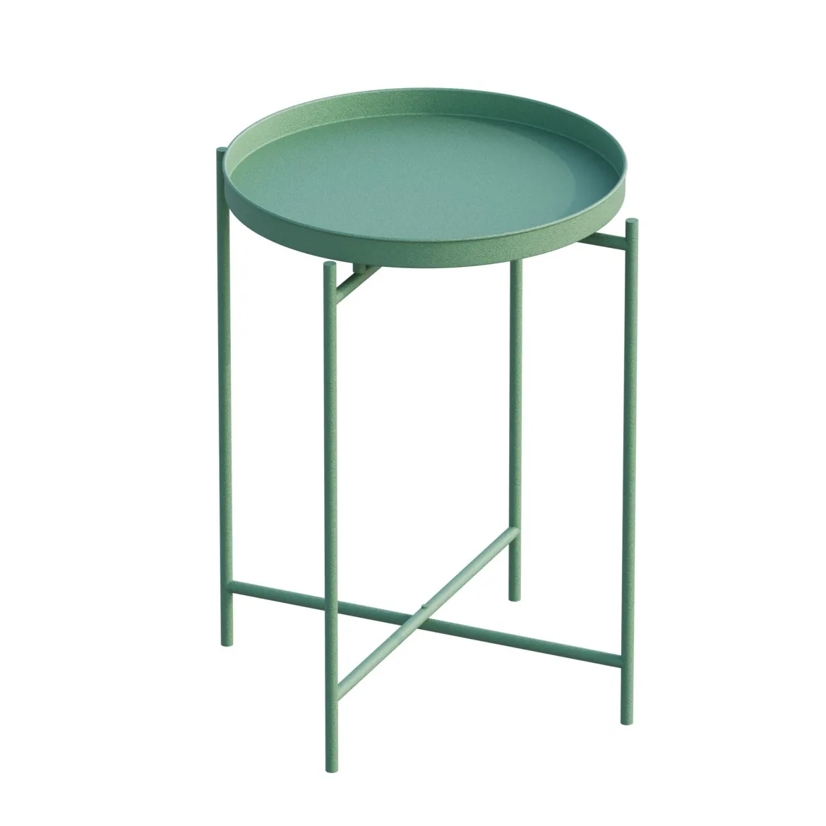 Couchtisch Fenaro – Schlichtes Metalldesign in Weiß oder Grün