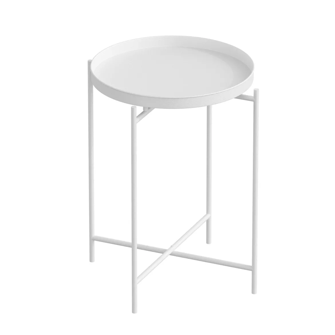 Couchtisch Fenaro – Schlichtes Metalldesign in Weiß oder Grün