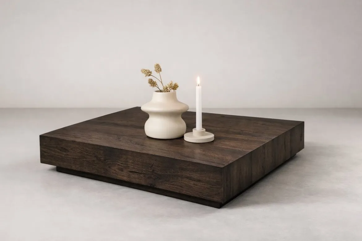 Couchtisch Floren - aus mokkafarbenem MDF