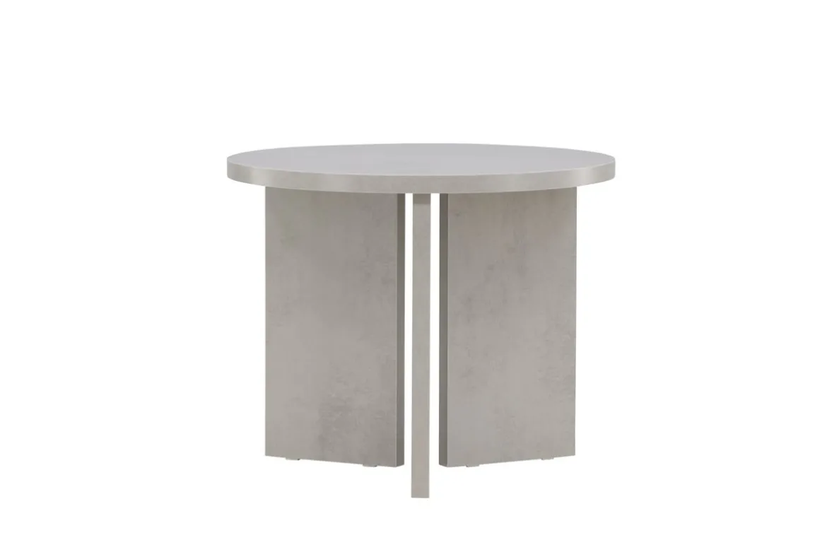 Couchtisch Heroli - stylischer Rundtisch mit asymmetrischem Stand