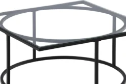 Couchtisch Jordo - in zwei Größen mit Glasplatte