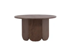 Couchtisch Keralo Big - stylischer Rundtisch in Holzoptik