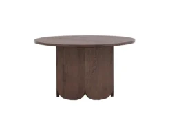 Couchtisch Keralo Big - stylischer Rundtisch in Holzoptik