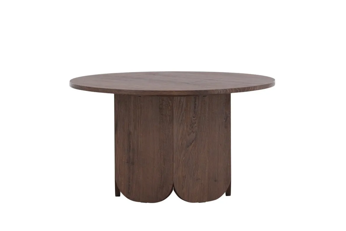 Couchtisch Keralo Big - stylischer Rundtisch in Holzoptik