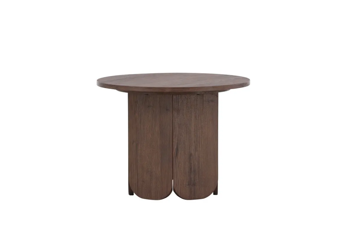 Couchtisch Keralo - stylischer Rundtisch in Holzoptik