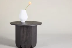 Couchtisch Keralo - stylischer Rundtisch in Holzoptik