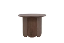 Couchtisch Keralo - stylischer Rundtisch in Holzoptik