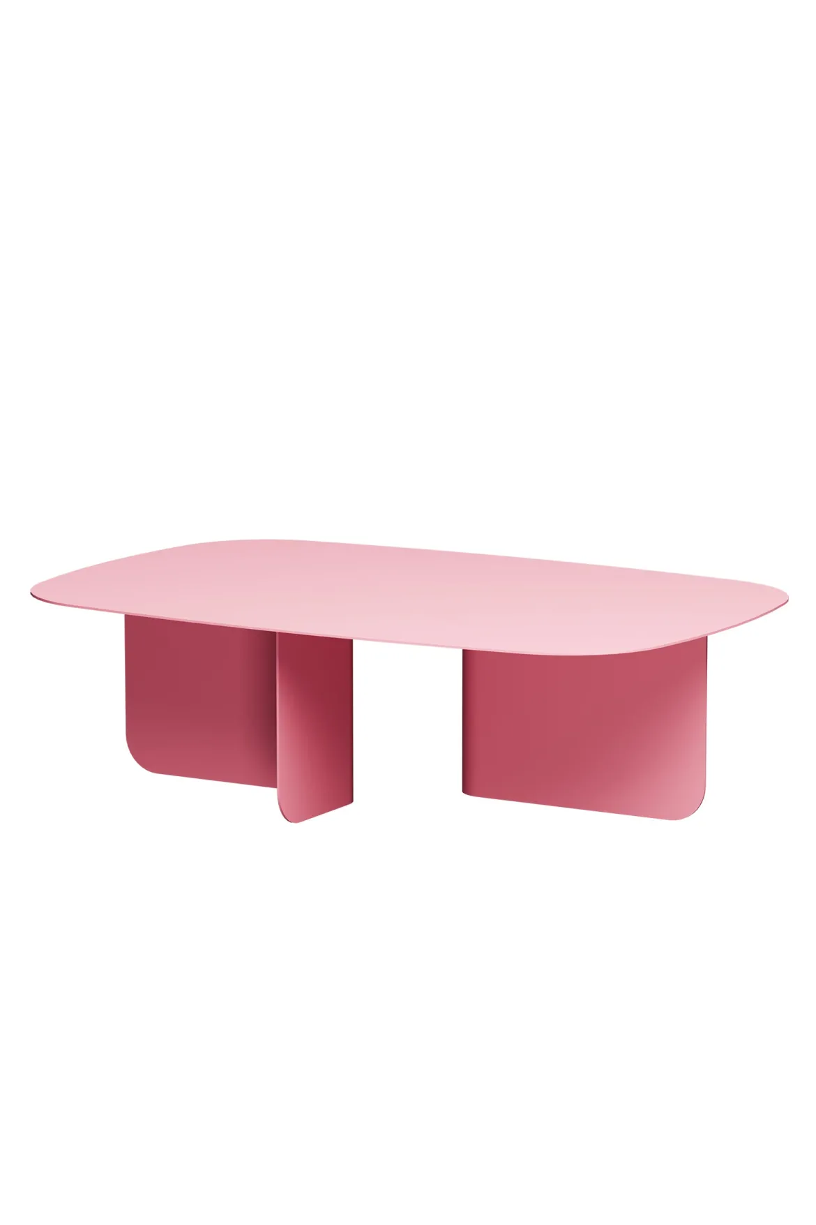Couchtisch Livia – Japandi Design aus pulverbeschichtetem Blech