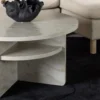 Couchtisch Morma - mit Marmoroptik und Ablagefach