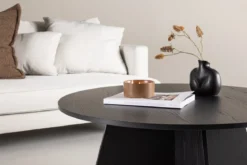 Couchtisch Navaro Big - Rundtisch in Holzoptik
