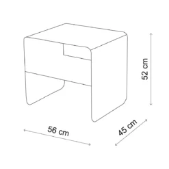 Couchtisch Nivaro – Aus Metall in Schwarz oder Taupe