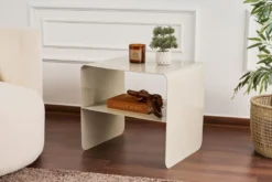 Couchtisch Nivaro – Aus Metall in Schwarz oder Taupe